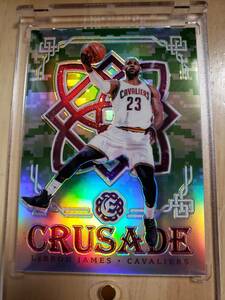 レア 2016 -17 Panini Excalibur Crusade Camo Prizm LEBRON JAMES / レブロン ジェームズ Refractor Holo NBA NIKE