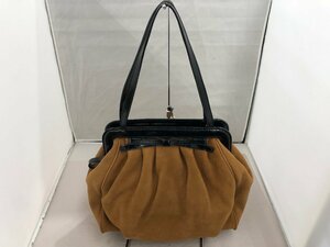 【KATE SPADE】ケイトスペード　トートバッグ　ブラウン×ブラック　レザー　SY02-F0B