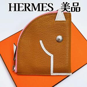 HERMES エルメス パドック コインケース ウォレット 財布 ホースモチーフ