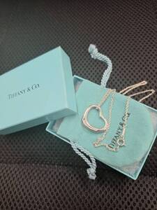 【新品未使用】Tiffany.Co ティファニー オープンハート ネックレス 箱有 SILVER シルバー SV 925　※4