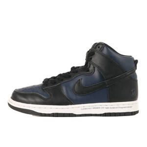 NIKE ナイキ サイズ:24.0cm fragment design DUNK HI / F 東京 / TOKYO (DJ0383-400) フラグメント ダンク ハイ ミッドナイトネイビー US6