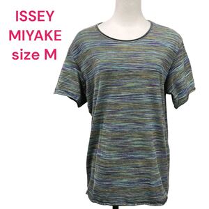 イッセイミヤケ　コットン100 半袖Tシャツ　ISSEY MIYAKE 2、M、9号 カットソー トップス