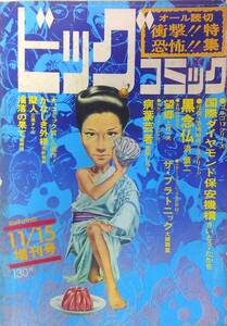 ビッグコミック増刊46/11/15●上村一夫/望郷,大槻喜重,笠間しろう病葉芸者,浜慎二/黒念仏ゴルゴ13,松崎清/淪落の果て,三晃タケル天野トシオ