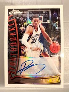 超絶レア/165 Refractor Auto 08 Topps Chrome Yuothquake Rudy Gay ルディ・ゲイ NBA サイン Utah Jazz ユタジャス Panini バスケ 大活躍