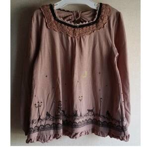 362◆BACKリボンプルオーバー 130cm ピンク 桃色 axes femme kids アクシーズ ファム キッズ TS35X15K