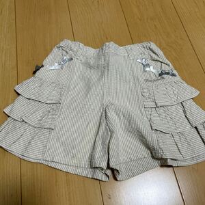 ポンポネット　ショートパンツ ハーフパンツ ベージュ 130cm パンツ