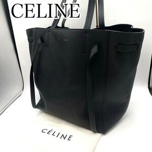 極美品　CELINE セリーヌ　トートバッグ　カバファントム　スモール　レザー　ブラック　保存袋付