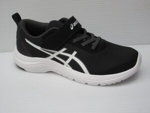 セール asics 25.0cm マジック式 アシックス レーザービーム ML-MG 1154A170 001 黒/白 子供 キッズ 男の子 スニーカー 通学 上履き