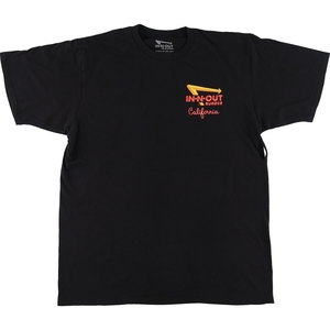 古着 IN-N-OUT BURGER アドバタイジングTシャツ USA製 メンズL /eaa452683