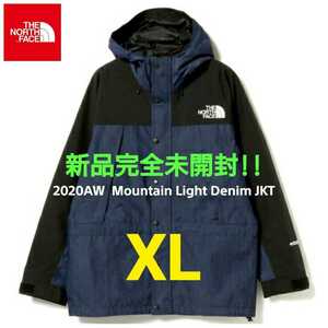 新品完全未開封 THE NORTH FACE ノースフェイス 正規品 NP12032 GORE-TEX マウンテンライトデニムジャケット ナイロンインディゴデニム XL