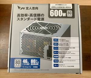 【新品未開封】玄人志向 STANDARDシリーズ 80Plus 600W ATX電源 KRPW-L5-600W/80+/REV2.0