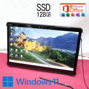 ★超美品 高性能7世代i3！SSD128GB★Q738/SE Core i3-7130U Webカメラ TypeC 高解像度 Win11 MS Office 中古品 ノートパソコン★P77231