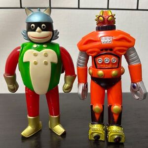 当時物 ソフビ ブルマァク 冒険ロックバット ブレイザー　ソフビ ミニフィギュア 昭和レトロビンテージ 昭和 レトロ 希少 背中名前無 自立