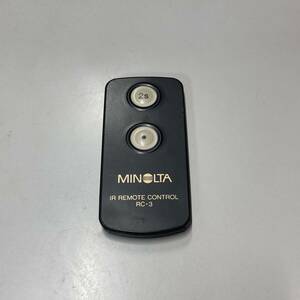 MINOLTA IR リモートコントロール RC-3 中古品 F159