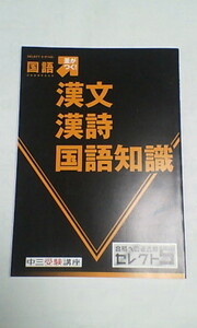 進研ゼミ＊中３ ３年 受験講座＊合格への過去問 セレクト５／国語（漢文、漢詩、国語知識）＊ほぼ未使用.