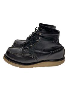 RED WING◆レースアップブーツ/-/BLK/レザー/8130//