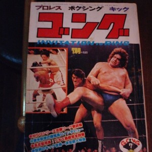 送料込み　ゴング　1978年 7月号 プロレス　ボクシング　キックボクシング　具志堅vsリオス