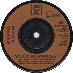 英7 Michael Jackson Dont Stop Til You Get Enough / I Cant Help It SEPC7763 Epic /00080