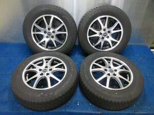 ★8-8.5分山★20年製★ KENDA KR36 195/65R15　社外ホイール 15×6J +43 5H-100 4本セット スタッドレス プリウス・インプレッサ等　A444