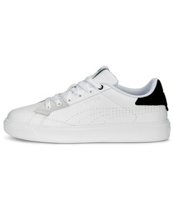 「PUMA」 ローカットスニーカー 22.5cm ホワイト×ブラック レディース