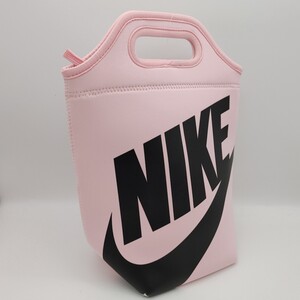 【意大利屋】ナイキ NIKE ランチバッグ ネオプレン素材 ファスナー付き ピンク ゴルフ レジャー 通勤 ジム通い 耐熱性 耐寒性 軽量