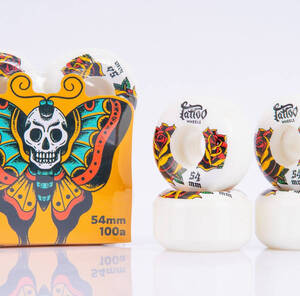 Tattoo Wheels　タトゥーウィール 100A　54mm ハードウィール 薔薇　スケートボード　スケボー