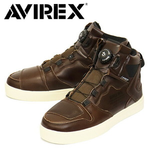 AVIREX (アヴィレックス) AV2278 DICTATOR ディクティター バイカーシューズ D.BROWN US6-約24.0cm