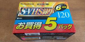 未開封　S-VHS　５本パック　FUJIFILM