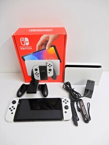 062Z980★【中古/動作品】 Nintendo Switch 本体 有機ELモデル ホワイト HEG-001 ②