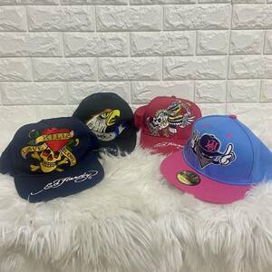 一スタ　ed hardy エドハーディ ワイルドワンス　キャップ　4個セット