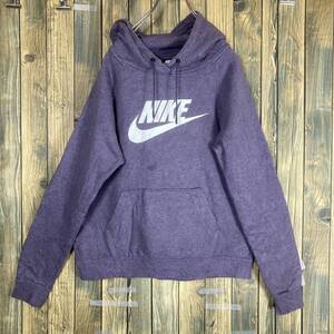 NIKE ナイキ パープル 紫系 ロゴプリント アメリカ輸入/ビンテージ/パーカー/フーディー/古着/古着卸