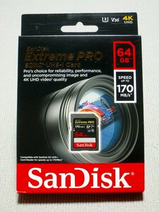 【未開封】SanDisk Extreme PRO 64GB UHS-I SDXC SDSDXXY-064G-GN4IN