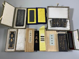 書道■ 古墨　 唐墨セット　金不換、他 　■c192