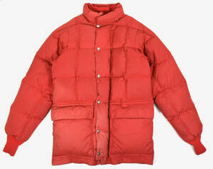 USA製 1970s Thaw Down jacket S(大きめ) Red ヴィンテージ サウ ダウンジャケット レッド 赤 アウトドア