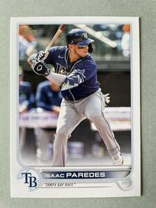 Topps MLB 2022 UPDATE SERIES #US123 ISAAC PAREDES Tampa Bay RAYS タンパベイ・レイズ