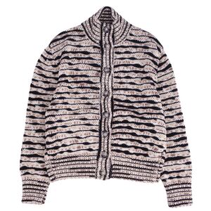 美品 ミッソーニ MISSONI ジャケット ニット ボーダー ウール アウター レディース イタリア製 42(L相当) マルチカラー cg12db-rm05e26589