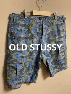 OLD STUSSY ハーフパンツ　迷彩　アロハ　総柄　オールドステューシー