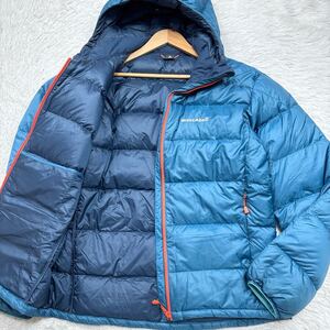 【美品!!!Lサイズ!!!】montbell light alpine down parka モンベル ライトアルパインダウンパーカー ダウンジャケット EX800 ライトブルー 