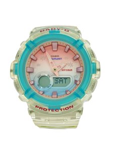 CASIO◆カシオ/BGA-280AP-7AJR/BABY-G/イソバナ/クォーツ腕時計/デジアナ/ピンク//