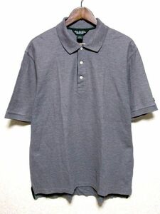 Brooks Brothers ブルックスブラザーズ 半袖 鹿の子 ポロシャツ L★グレー 灰色 夏物 トップス ロゴパッチ付き シンプル 国内正規品