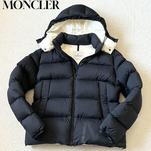 1円～新品同様 MONCLER モンクレール　ダウンジャケット WILMS ウィルムス ネイビー サイズ3 XL相当