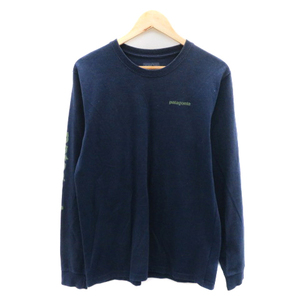 パタゴニア Patagonia カットソー 長袖 ロゴ S 紺 ネイビー /YK9 メンズ