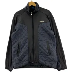 Reebok リーボック トレーニングジャケット sizeL/ブラック×グレー