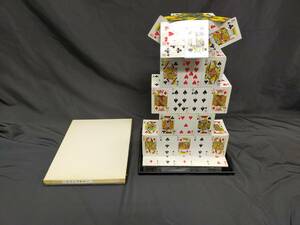 【G499】トランプタワー　Card Castle　カード・キャッスル　レトロ　ヴィンテージ　カード　ギミック　マジック　手品