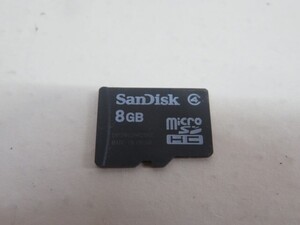 8GB●●SanDisk マイクロSDカード サンディスク Micro SDHC USED 13006①●●！！