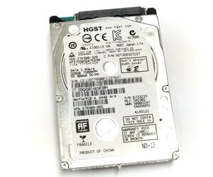 HGST Z7K500 320GB 2.5 薄型 SATA HDD 7200RPM