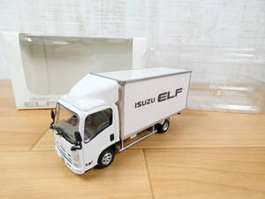 ◎いすゞ自動車 ノベルティ ダイキャストミニカー ISUZU ELF Smoother-Ex/いすゞ エルフ トラック ホワイト 1/43 約14.5㎝ 箱付き ＠60(1)