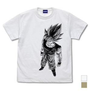 【新品/公式】ドラゴンボールZ S 超サイヤ人 孫悟空 Tシャツ/WHITE- 公式グッズ colleize