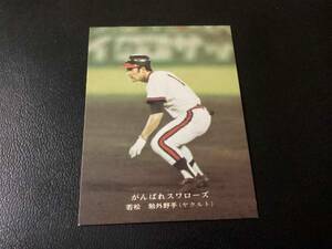 美品　カルビー75年　若松（ヤクルト）No.237　プロ野球カード