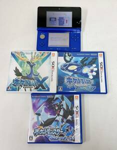 【任天堂 3DS 本体 青・ポケットモンスターウルトラムーンなど まとめてセット】アルファサファイア/ポケモンX/A69-216